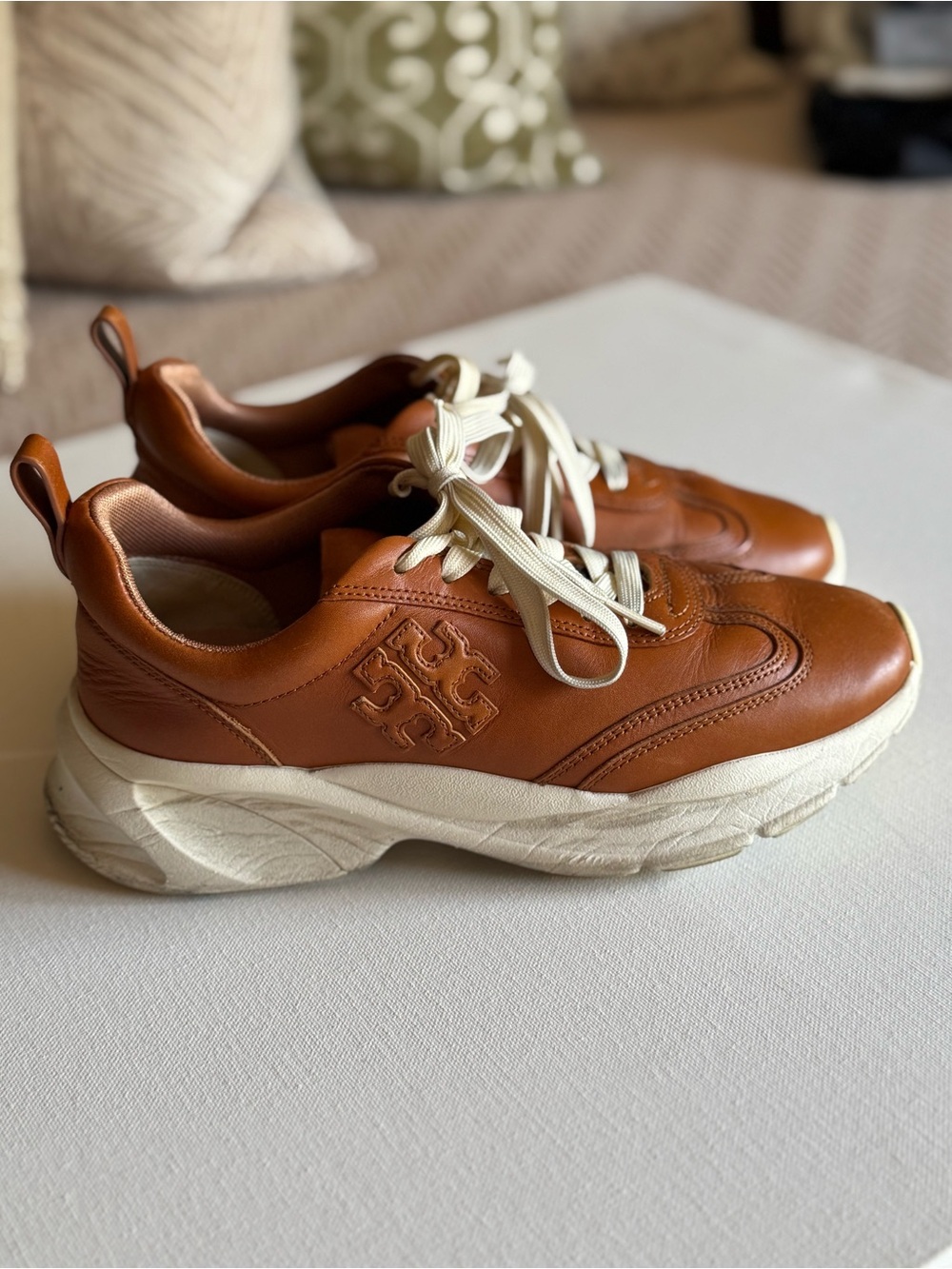 Tory Burch Leather Sneakers